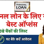 Personal Loan: पर्सनल लोन के लिए ये हैं बेस्ट ऑप्शंस, जान लीजिए